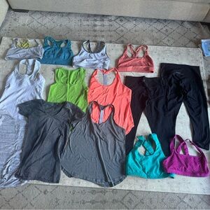 Lululemon & More Workout Bundle – Tops, Sports Bras & Leggings – Mixed Sizes
